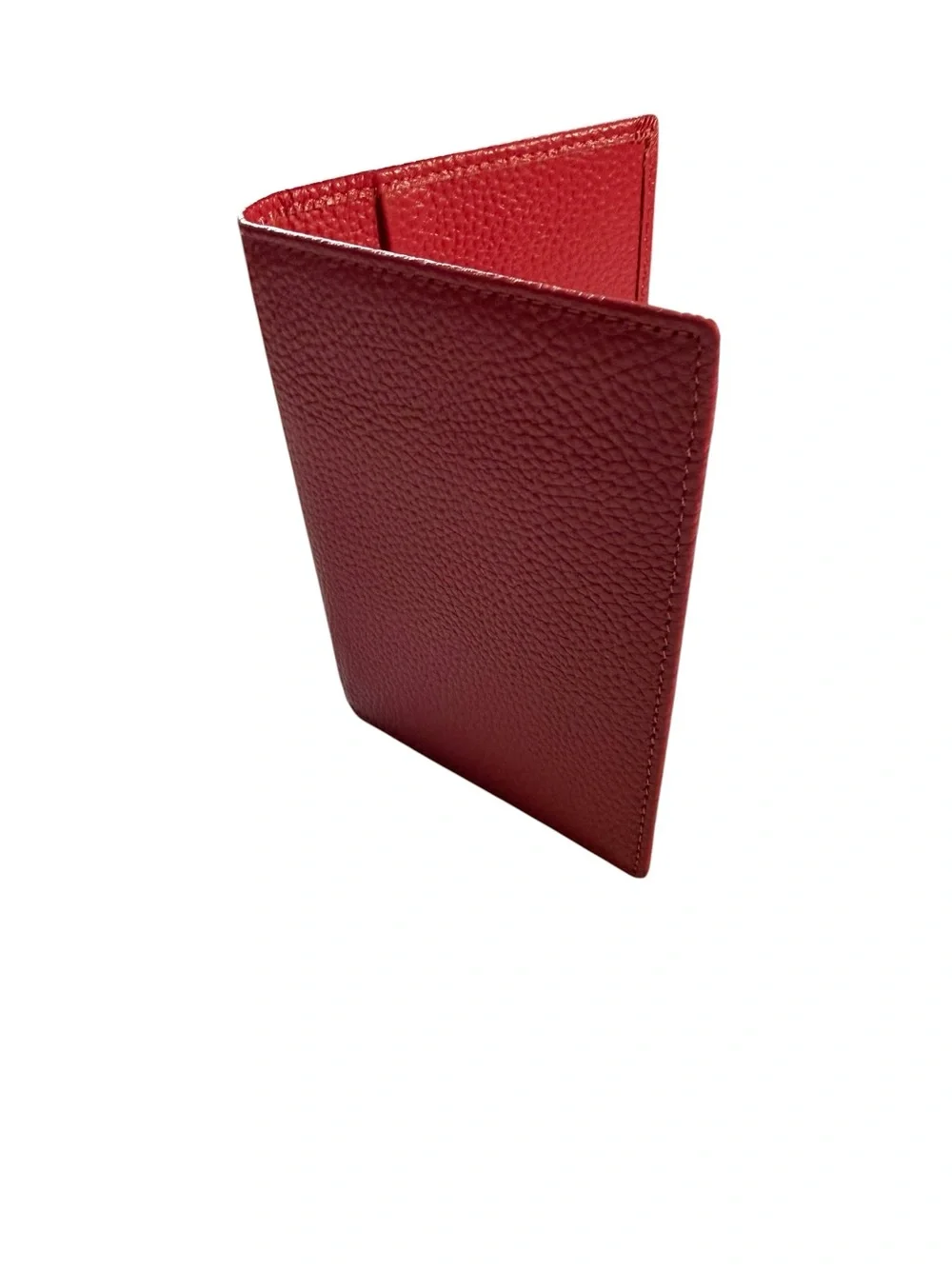 Gab& Kate Pebbled Leather Passport Travel Wallet Pink